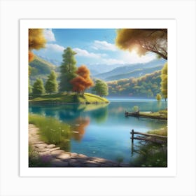 Landscape Wallpaper Hd 2 Art Print