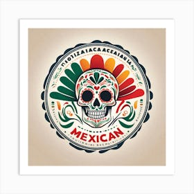 Mexican Skull 50 Art Print