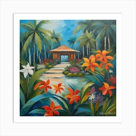 Tropical Garden Art Print