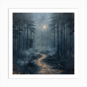 Dark Forest Art Print