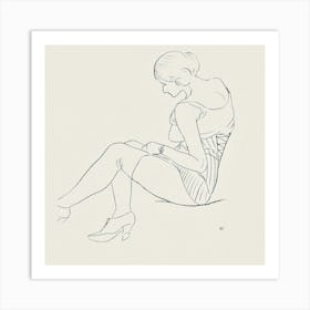 Woman In A Bikini 1 Art Print