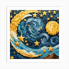 Moon Night Art Print