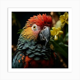 Colorful Parrot 1 Art Print