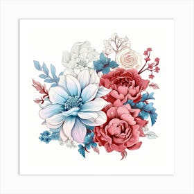 Bouquet Of Flowers Art Print