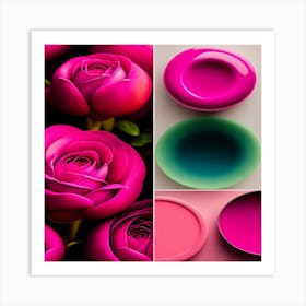 Pink Roses 3 Art Print