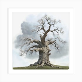 Stormy Tree Art Print