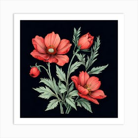 Red Poppies 4 Art Print