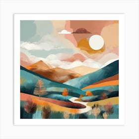 Landscape Painting 1 Art Print