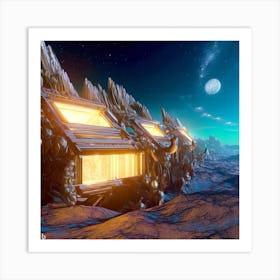 House In Space Art Print