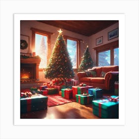 Christmas Tree 50 Art Print