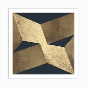 Golden geometry 1 Art Print