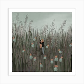 Miss You Square Art Print