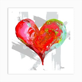 Colorful Heart Art Print