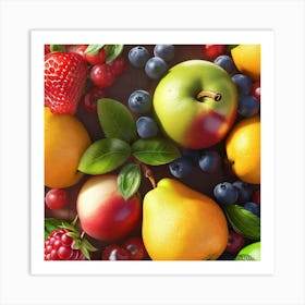 Fruit Wallpaper 2 Art Print