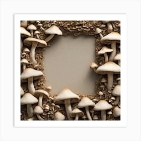 Mushroom Frame 6 Art Print