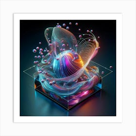 Abstract 3d Illustration Art Print