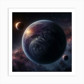 Planets In Space 1 Art Print