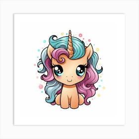 Cute Unicorn 229 Art Print