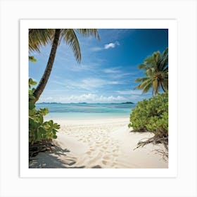 An Expansive Island Coastline Under A Tropical Climate A Barren And Serene Landscape Of Sand Dunes 2 1 Art Print