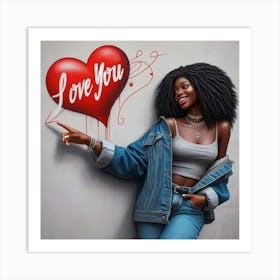 Love You 1 Art Print