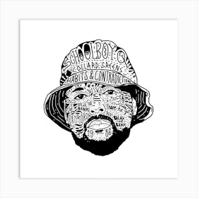 Schoolboy Q Square Art Print