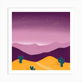 Cactus Square Art Print