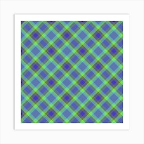 Plaid Fabric 70 Art Print