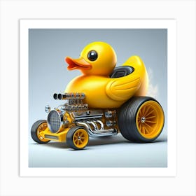 Rubber Duck Car 4 Art Print