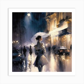 Rainy Night Art Print