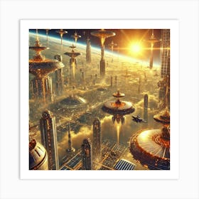 Solar Citadels Converted Art Print