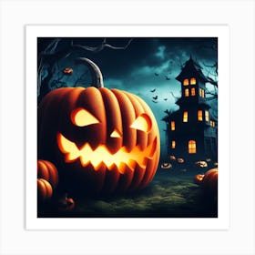 Halloween Pumpkin Art Print