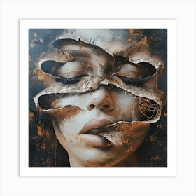 Social mask 1 Art Print