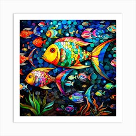 Colorful Fishes 6 Art Print