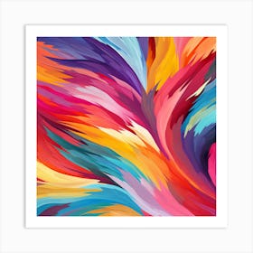 Abstract Colorful Swirls Background 4 Art Print