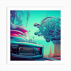 Futuristic City 1 Art Print