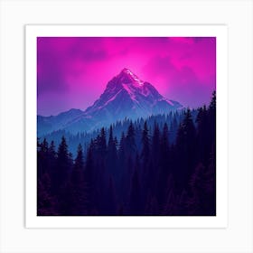 Purple Mountain 1 Art Print