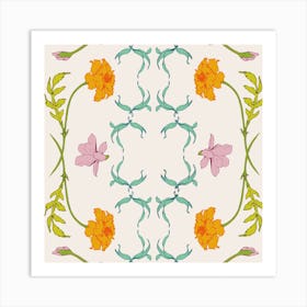 Kitsch flower Art Print