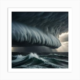 Storm Clouds Over The Ocean 1 Art Print