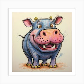 Hippo 31 Art Print