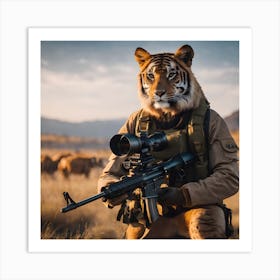 Tiger Hunter 1 Art Print