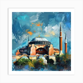 Blue Mosque Art Print