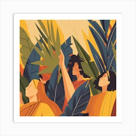 People Of Jerusalem Art Print