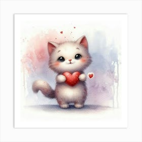 Cute Cat 3 Art Print