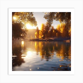 Sunset Over Water 5 Art Print