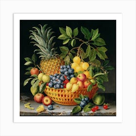 A collection of different delicious fruits 13 Art Print