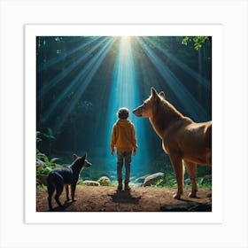 human-animal-relation-2 Art Print