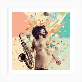 Jazz Saxophone Art Print