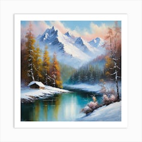 Snow Scene Art Print