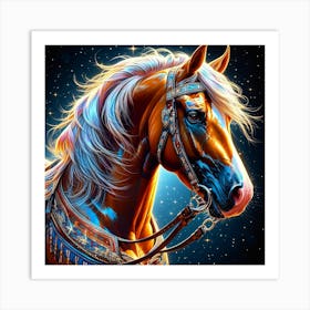 Creative Horse Beauty Illustration Nr 195 Art Print