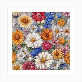 Daisies 1 Art Print